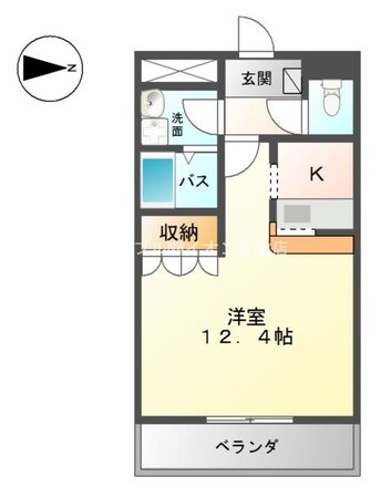 アメニティーハウス２番館の物件間取画像